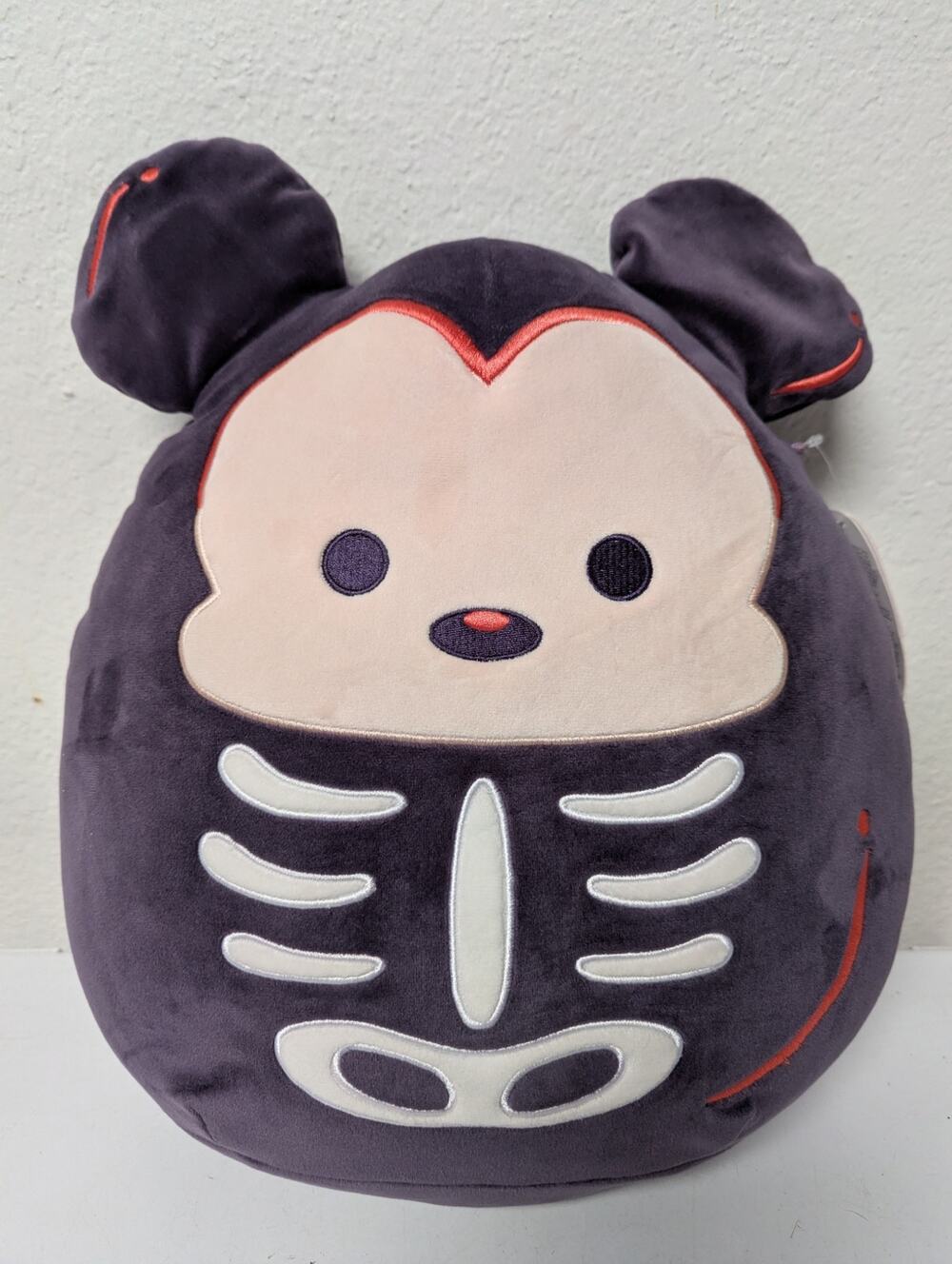 Squishmallow Mickey Mouse Halloween skeleton 12" stuffed plush with tags